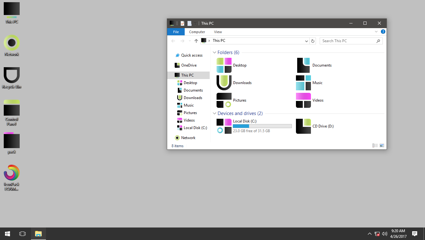 ECNMY Color IconPack for Win7/8/8.1/10