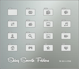 Shiny Smooth Folders Icons