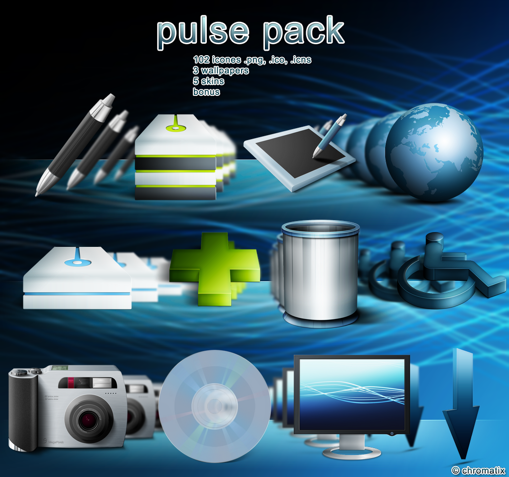 pulse pack png Icons