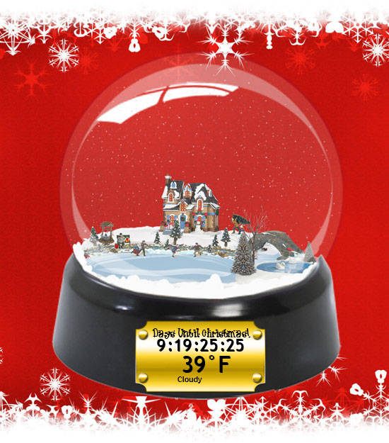 Family Christmas Snow Globe v1.1 for Rainmeter