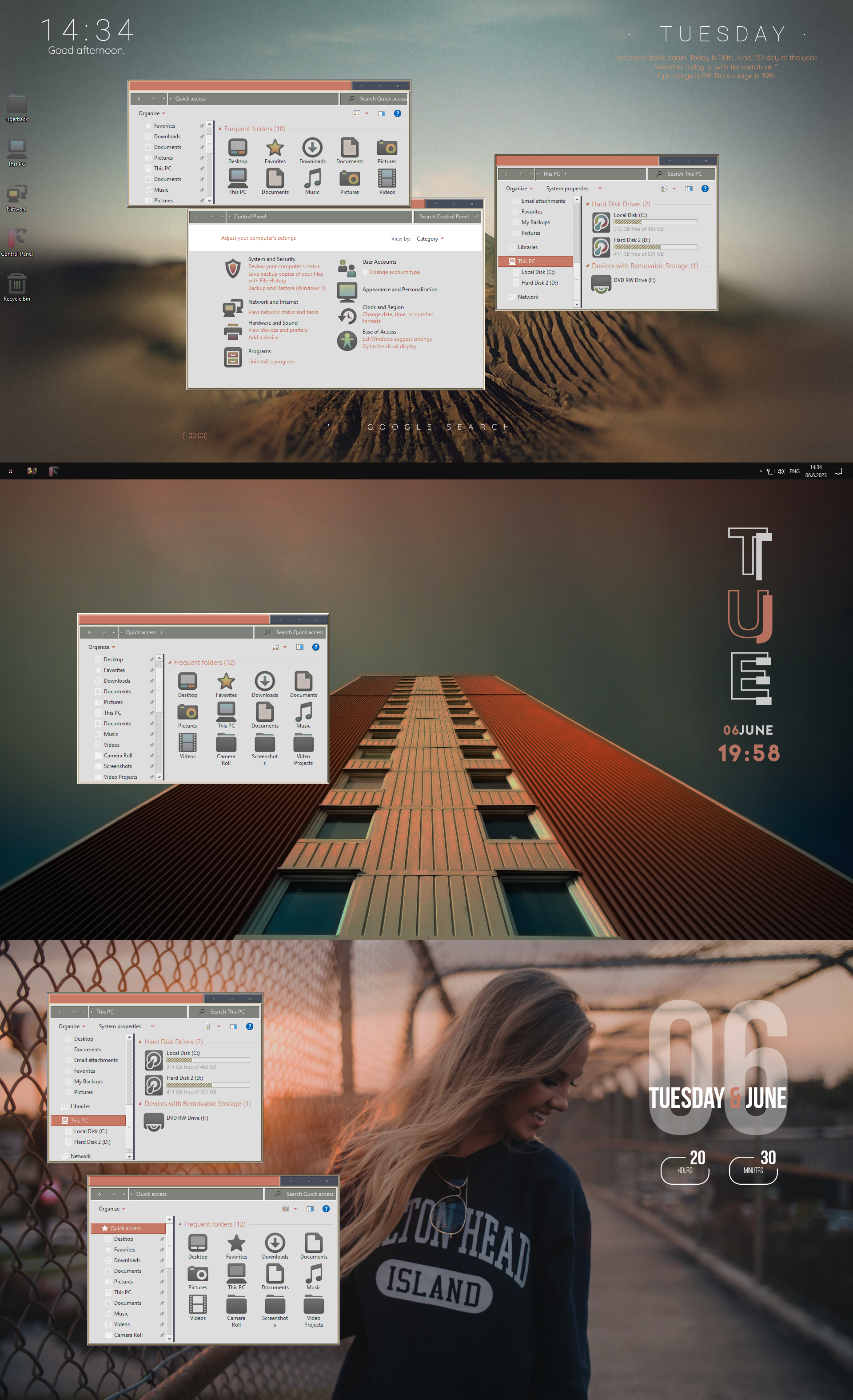 Tigerback tribute Icons Theme for Windows 10