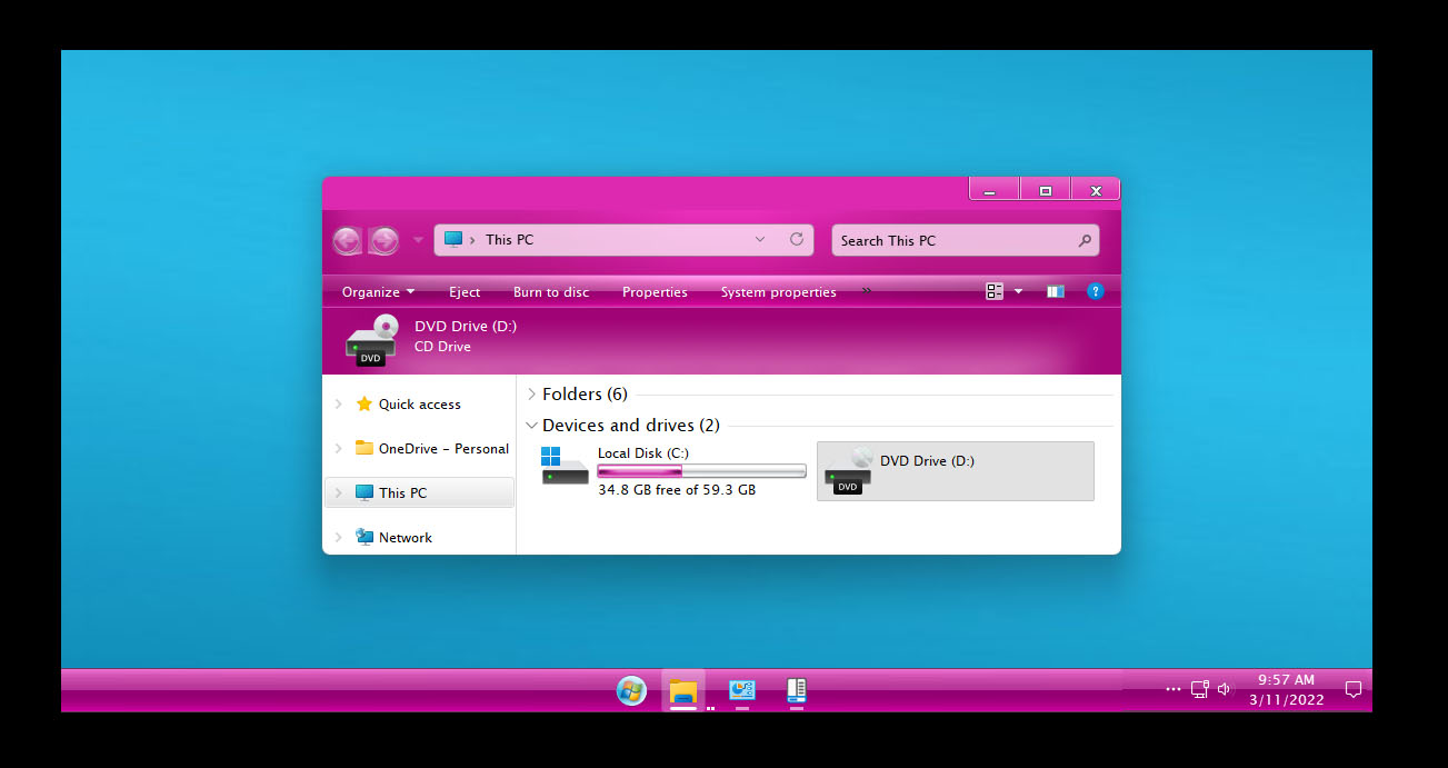 Live Pink Theme for Windows 11