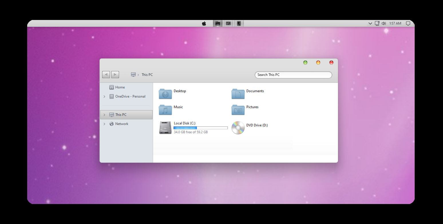 Mac OS X Ultimate v3 Theme for Windows 11