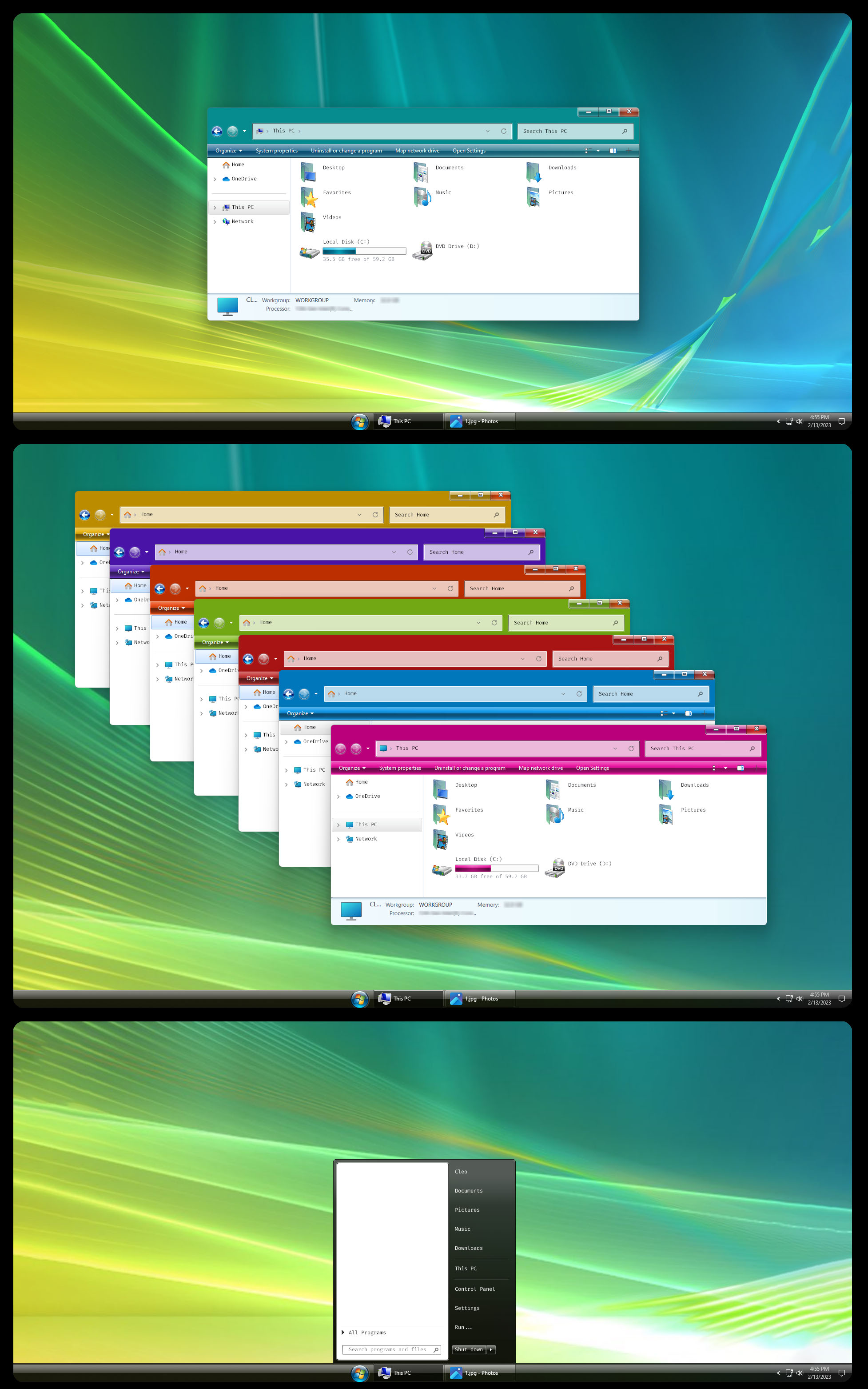 Vista Violet Theme for Windows 11