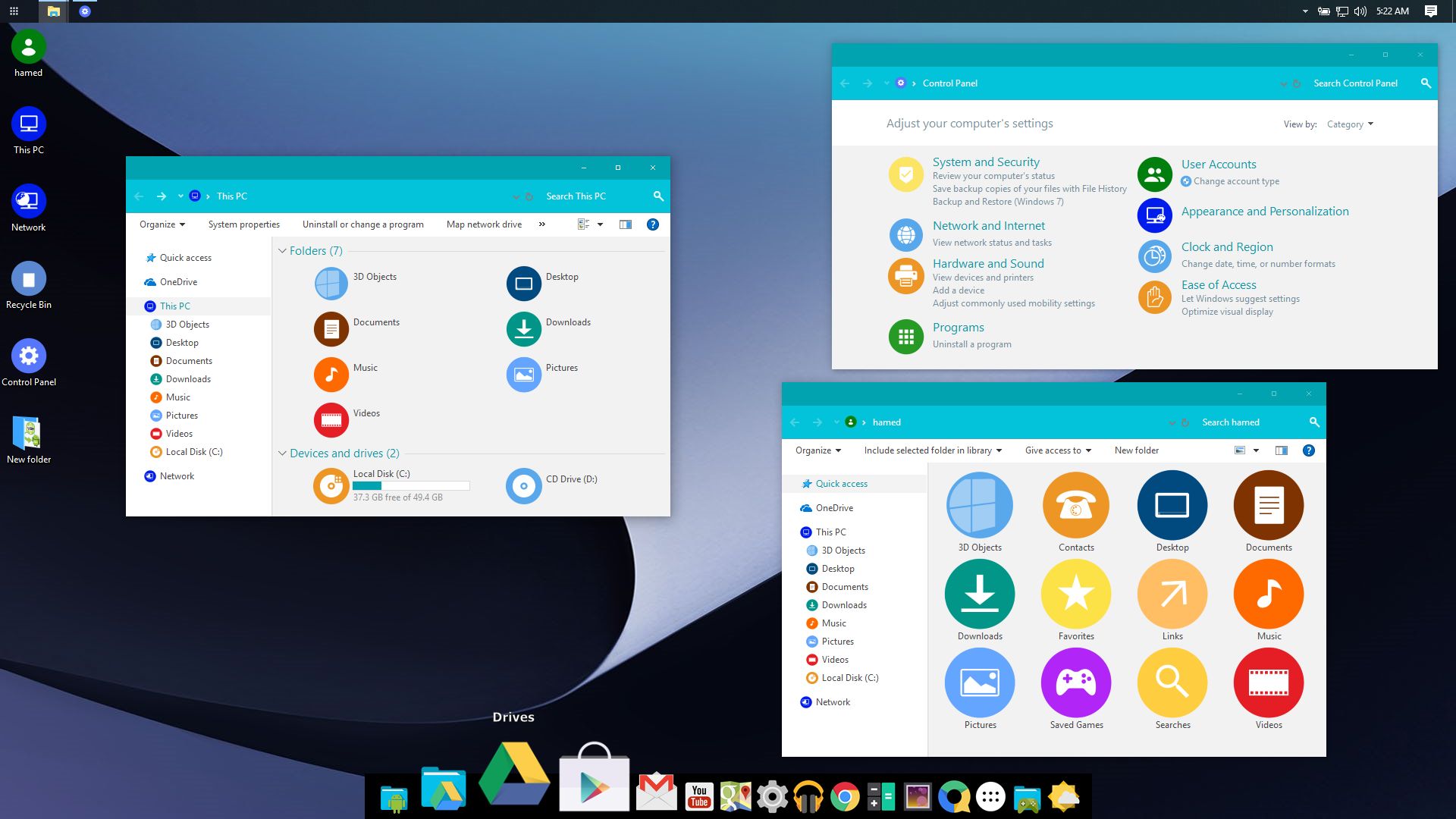 Android Pie SkinPack for Windows 7\8.1\10 RS4
