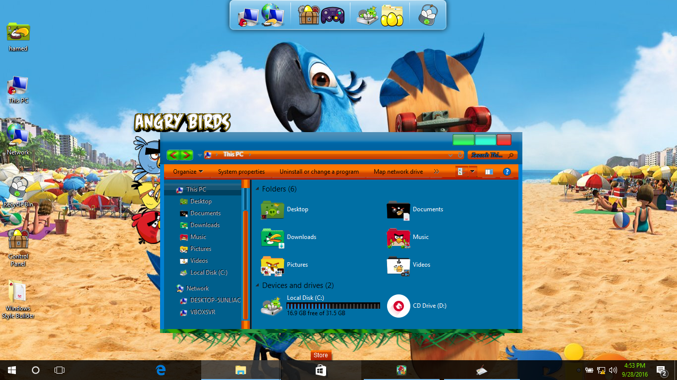 Angry Birds Rio Skin Pack Skin Pack Theme For Windows 10