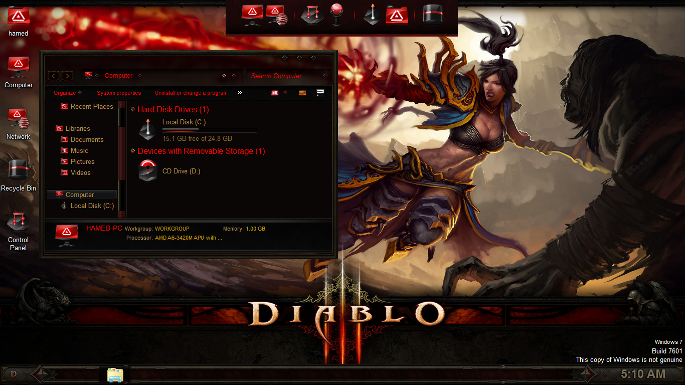 Diablo SkinPack for Win7/8.1