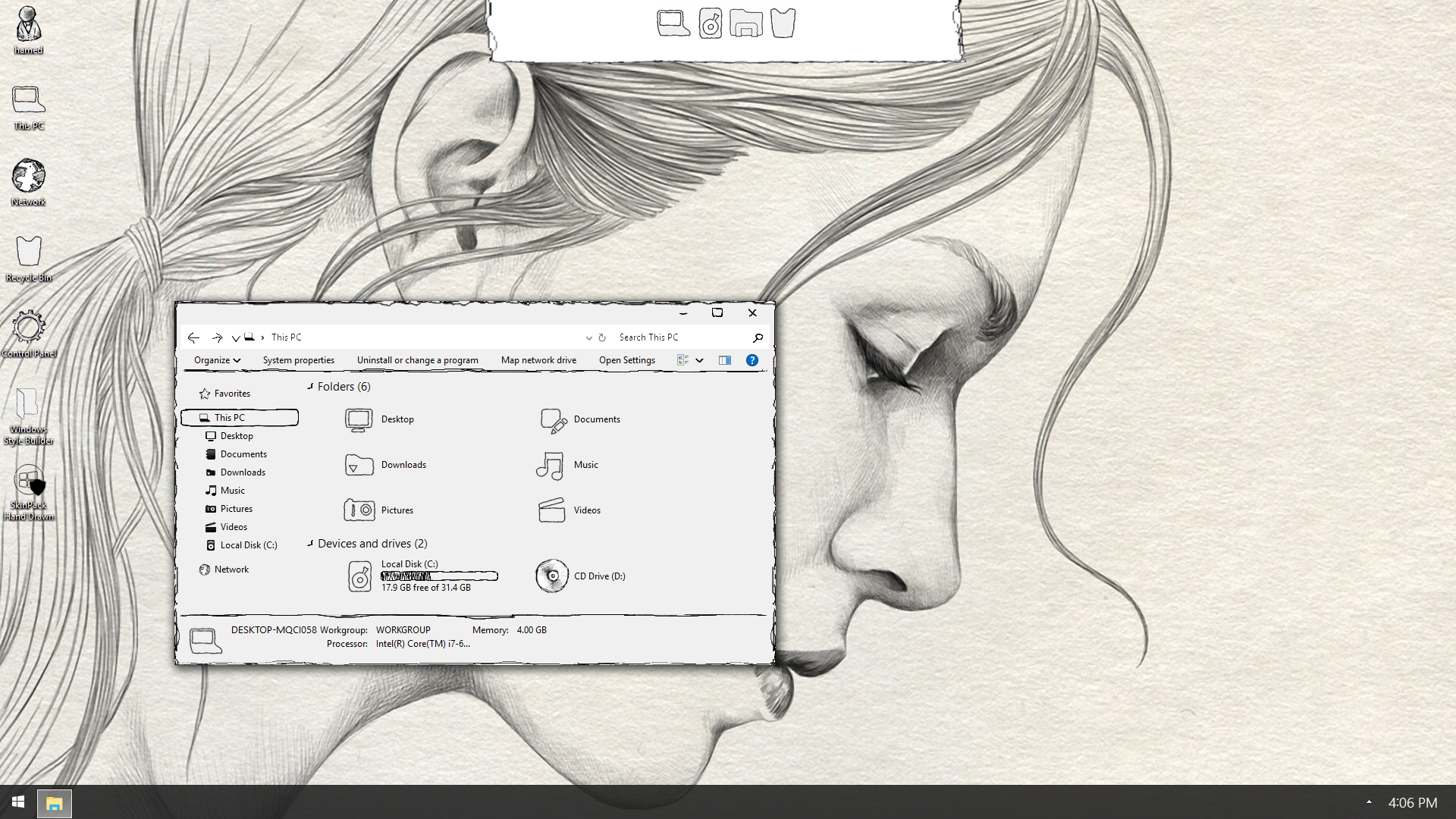 Hand Drawn SkinPack for Windows 7\10