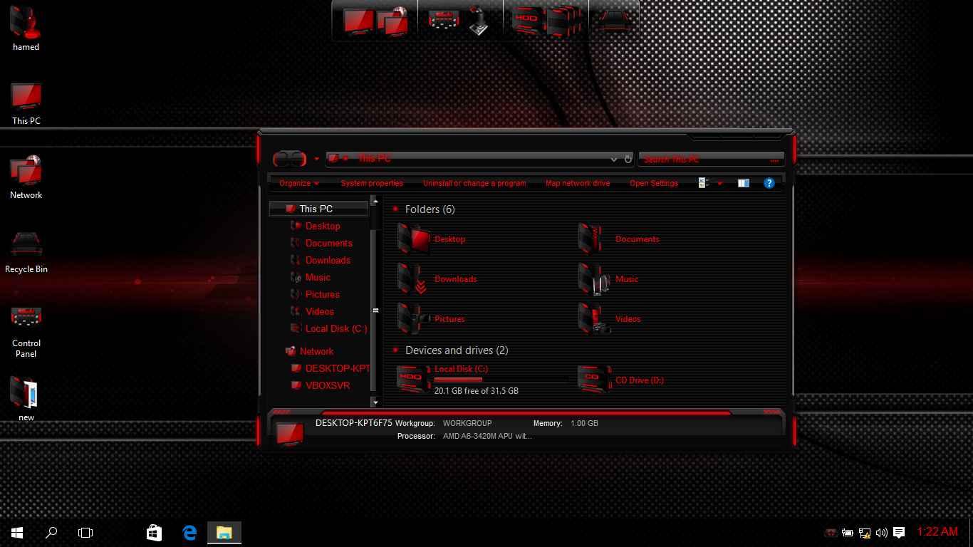 Hud Red Skinpack For Win10 Released Skinpack Customize Your