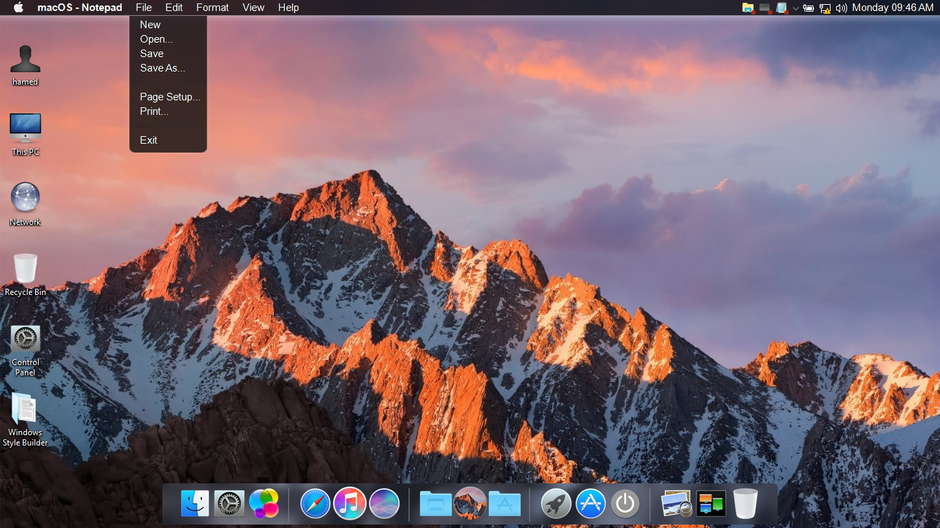 macOS Black SkinPack for Win10 updated