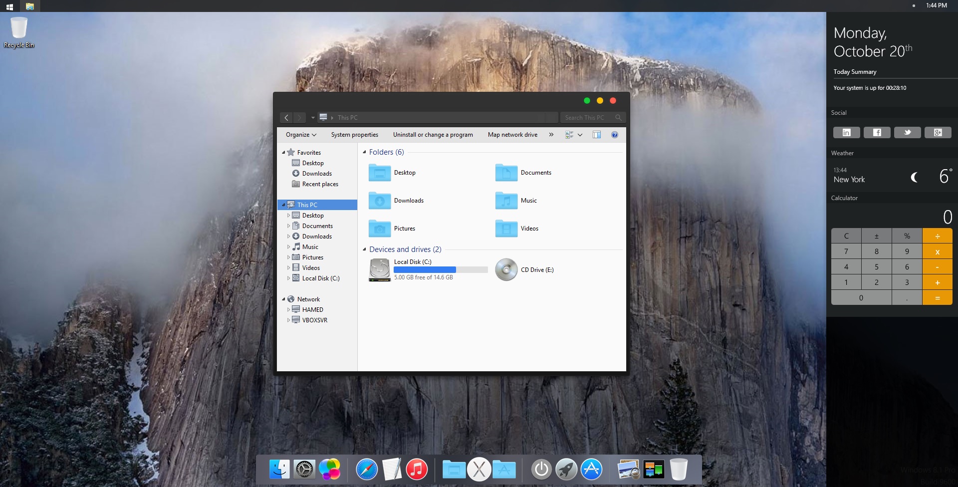 mac os el capitan theme for windows 7