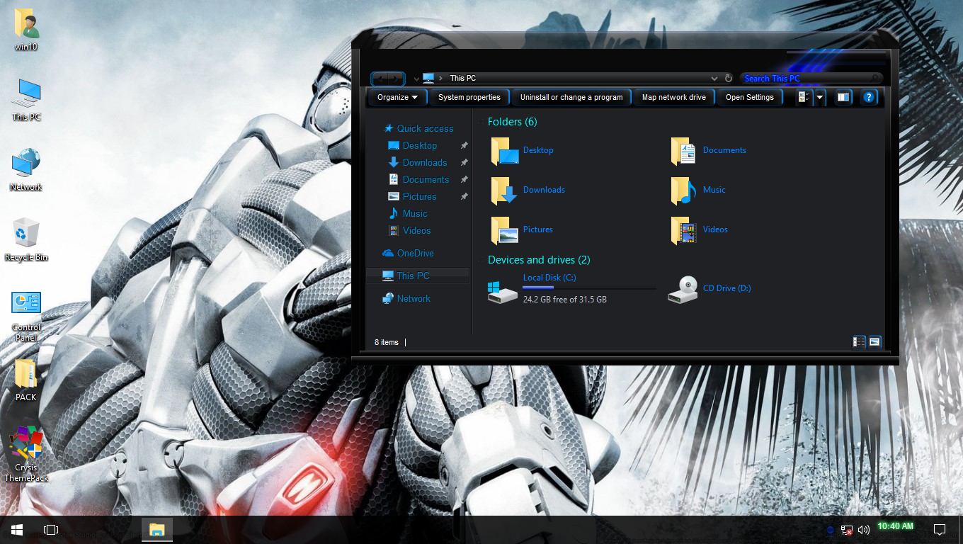 DeadSpace ThemePack for Win7/10rs2