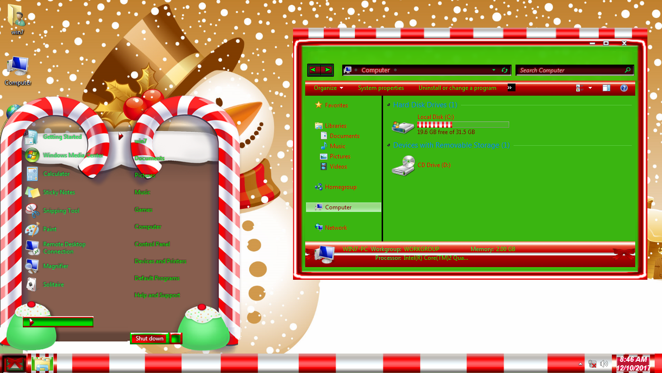 Christmas Magic ThemePack for Win7