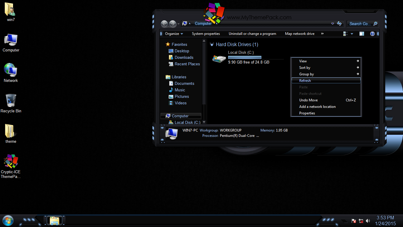 Cryptic-ICE ThemePack for Win7/8/8.1